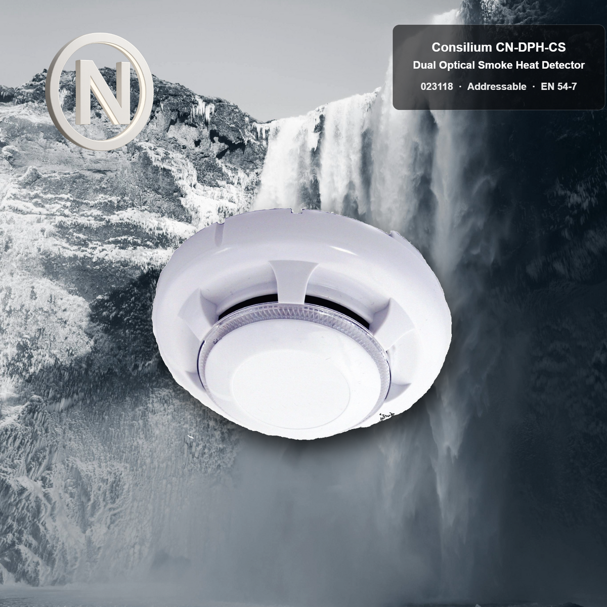 Consilium CN-DPH-CS Dual Optical Smoke Heat Detector 023118 Addressable EN 54-7