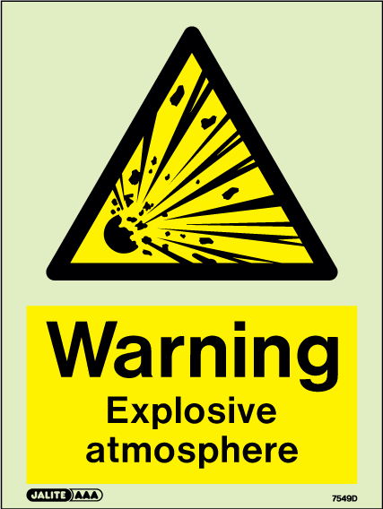 200 x 300mm-Warning Explosive Atmosphere