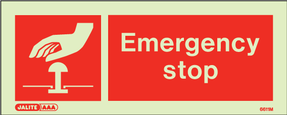 80 x 200mm-Emergency Stop