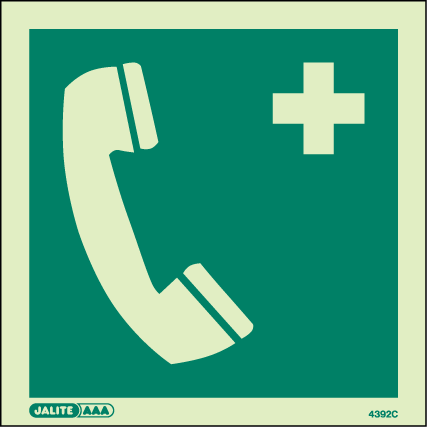 150 x 150mm-Emergency Telephone Symbol