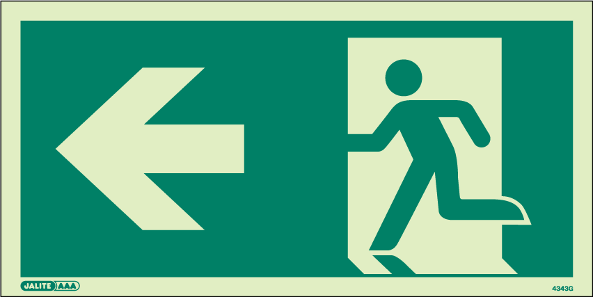 250 x 500mm-Way Guidance Left Arrow