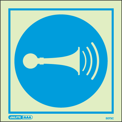 150 x 150mm-Sound Horn Symbol
