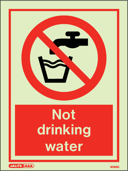 150 x 200mm-Not Drinking Water