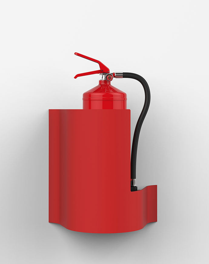 Red-Wave Wall Extinguisher Stand