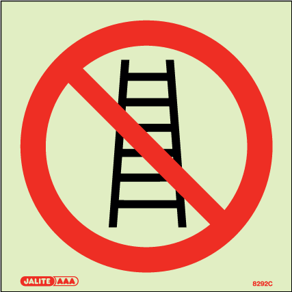150 x 150mm-No Ladder Symbol