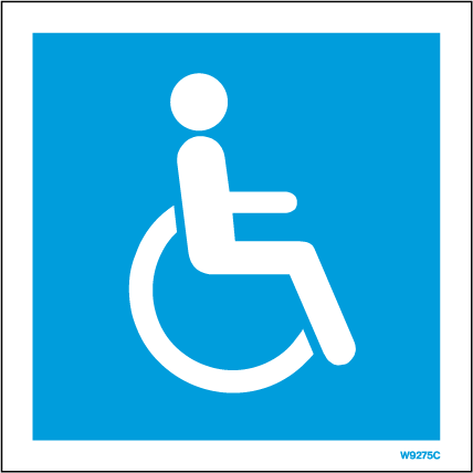 150 x 150mm-Public Information Sign Disabled Access