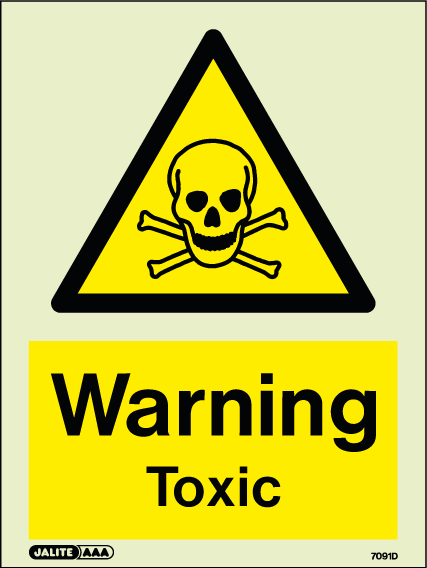 150 x 200mm-Warning Toxic