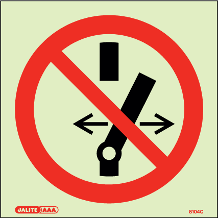 150 x 150mm-Do Not Operate Symbol