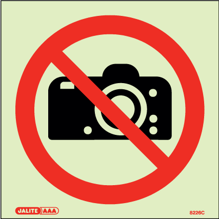 200 x 200mm-No Photography Symbol