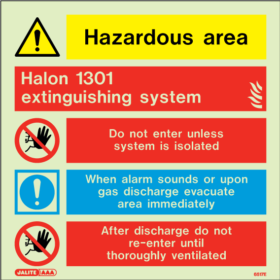 200 x 200mm-Halon 1301 Extinguishing System Hazardous Area