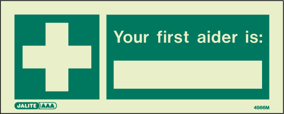 80 x 200mm-Your First Aider is