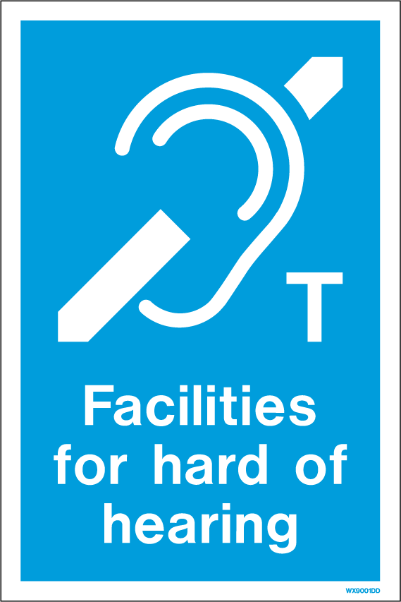 200 x 300mm-Facilities for Hard of Hearing