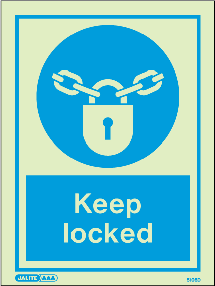 150 x 200mm-Keep Locked