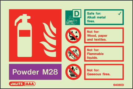 100 x 150mm-Powder M28 Special Application Identification Landscape