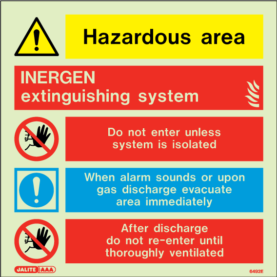 200 x 200mm-INERGEN Extinguishing System Hazardous Area