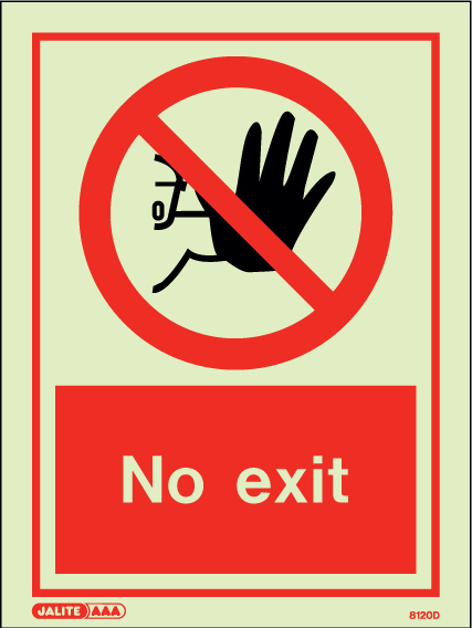 150 x 200mm-No Exit