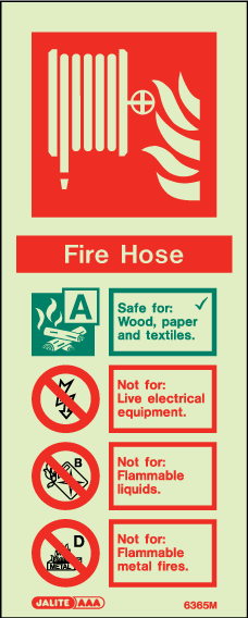 80 x 200mm-Fire Hose Identification