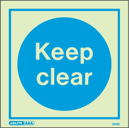 150 x 150mm-Keep Clear