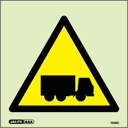 100 x 100mm-Warning Vehicles Symbol
