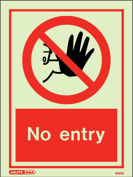 150 x 200mm-No Entry