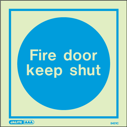 100 x 100mm-Fire Door Keep Shut