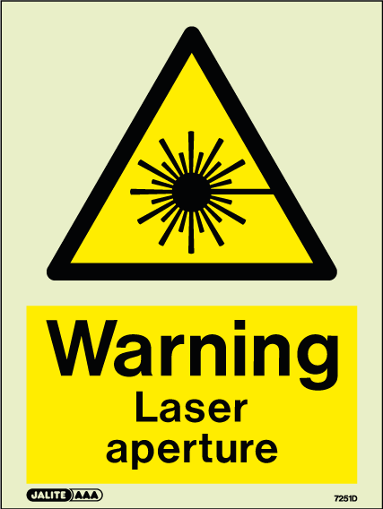 150 x 200mm-Warning Laser Aperture