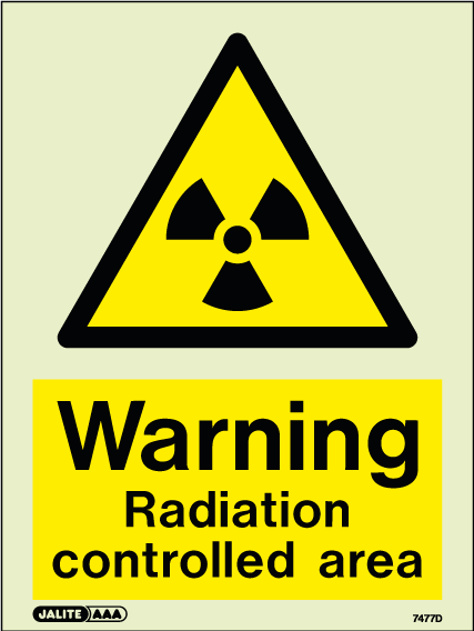 150 x 200mm-Warning Radiation Controlled Area