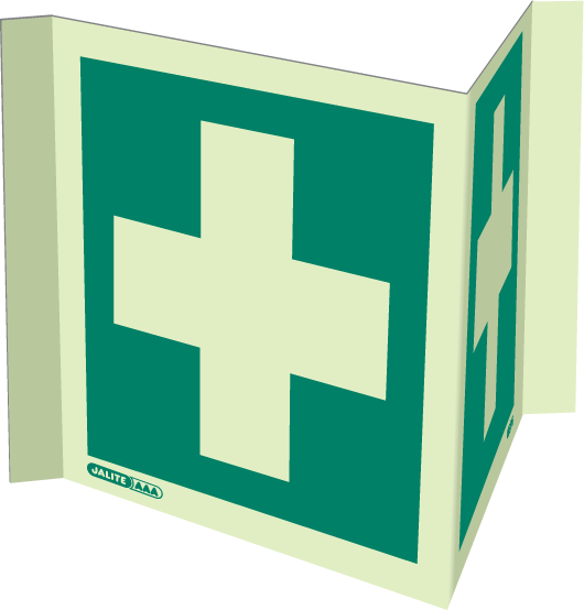 200 x 200mm-First Aid Cross Logo Panoramic