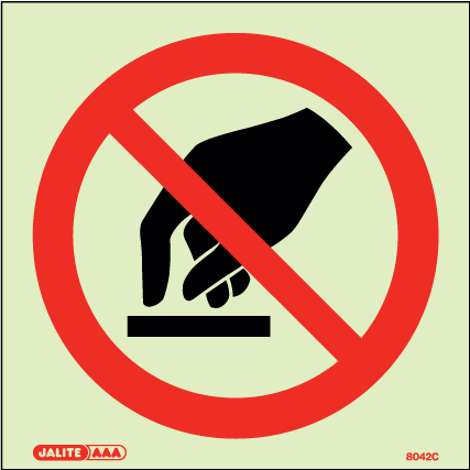 150 x 150mm-Do Not Touch Symbol