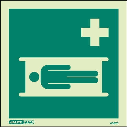 150 x 150mm-Stretcher Symbol