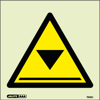 150 x 150mm-Warning Limited Headroom Symbol