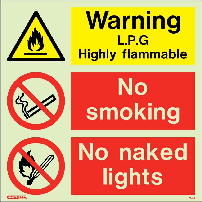 300 x 300mm-Warning LPG Flammable