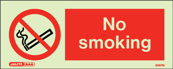 80 x 200mm-No Smoking