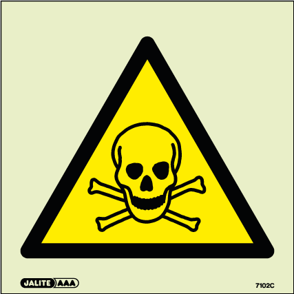 150 x 150mm-Warning Toxic Symbol
