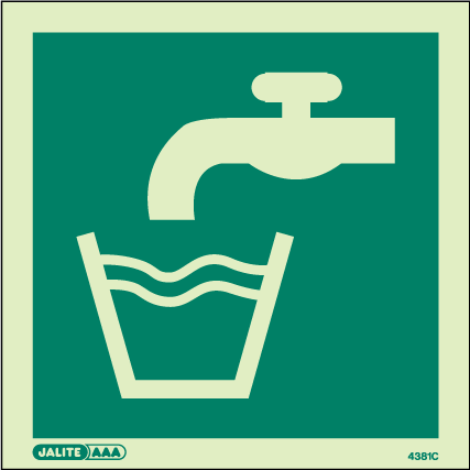 150 x 150mm-Drinking Water Symbol