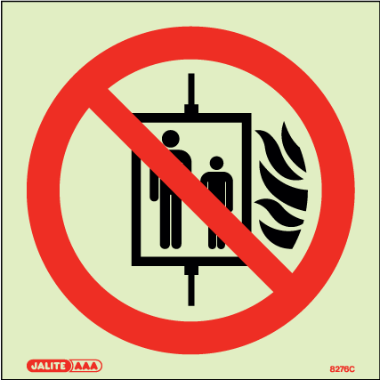 150 x 150mm-Do Not Use Lift Symbol