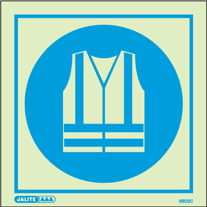 200 x 200mm-Wear High Visibility Clothing Symbol