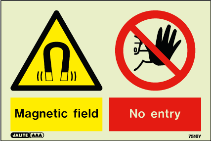 100 x 150mm-Magnetic Field No Entry