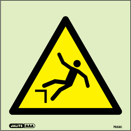 150 x 150mm-Warning Risk of Falling Symbol