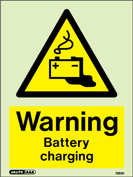 150 x 200mm-Warning Battery Charging