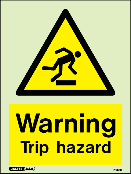 150 x 200mm-Warning Trip Hazard