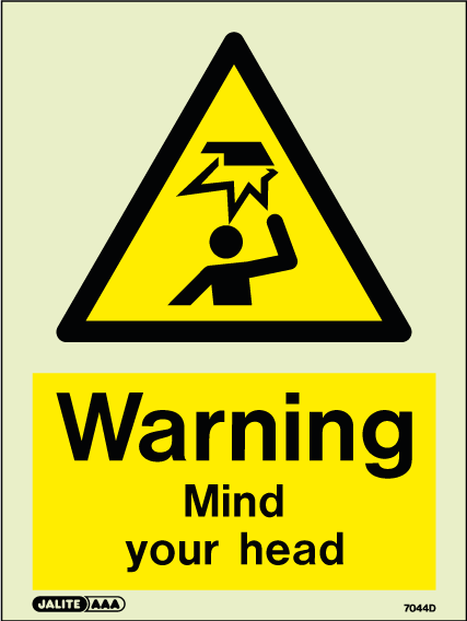 150 x 200mm-Warning Mind Your Head