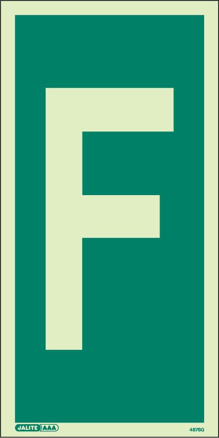 150 x 300mm-Assembly Area Letter F