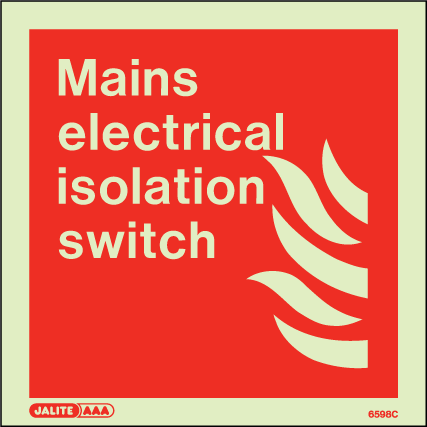 150 x 150mm-Mains Electrical Isolation Switch