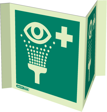 200 x 200mm-Emergency Eye Wash Panoramic