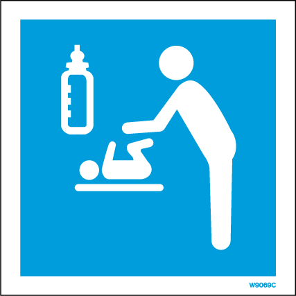 150 x 150mm-Public Information Sign Baby Changing