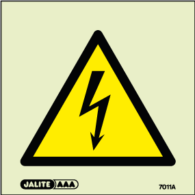 200 x 200mm-Warning Electrical Hazard Symbol