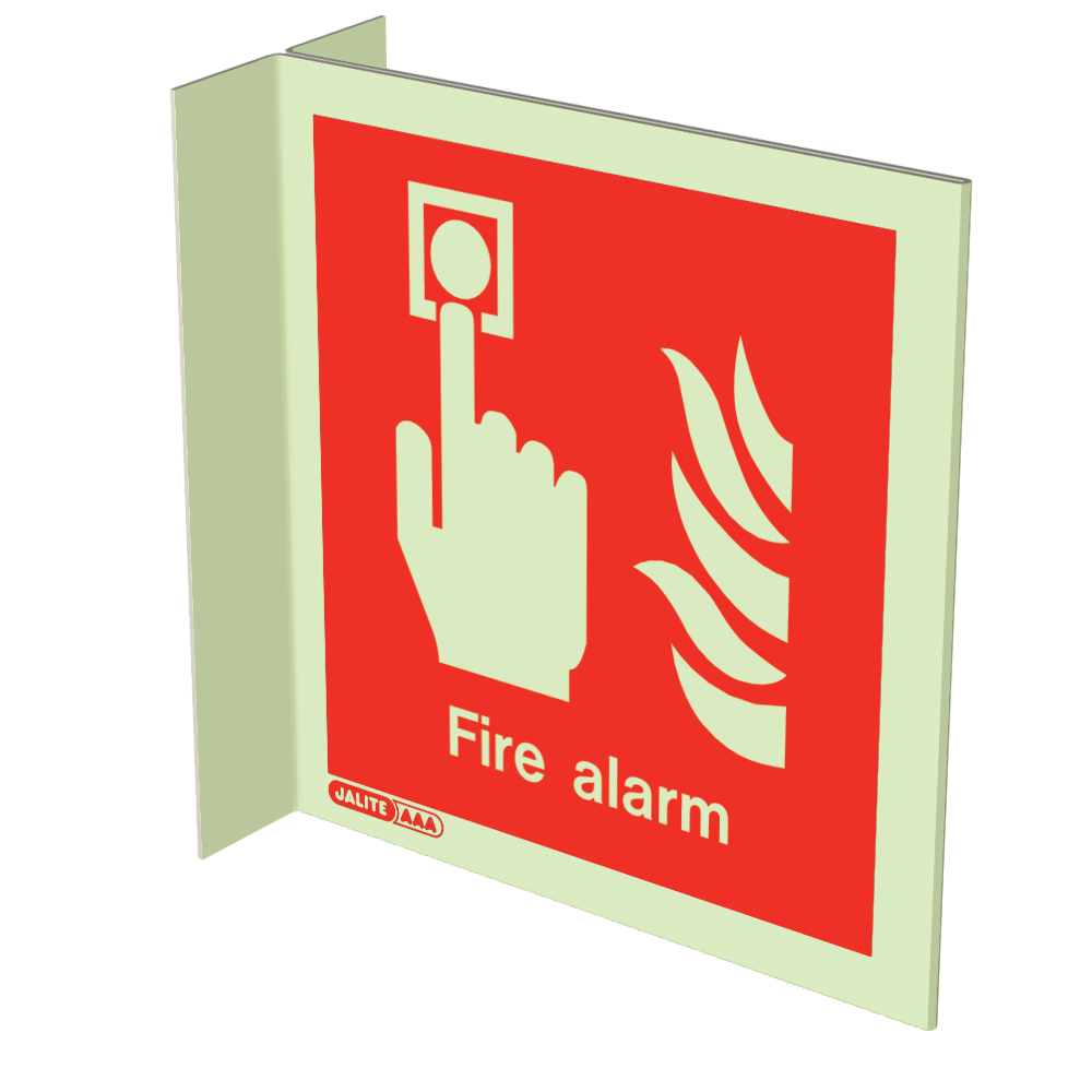 150 x 150mm-Fire Alarm Wall Mounted Double Sided