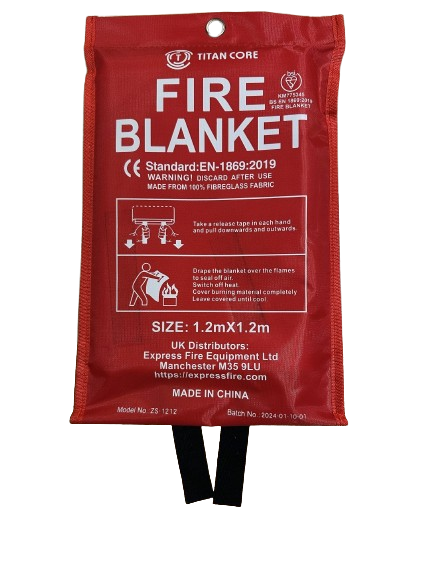 1.2m x 1.2m-TITAN CORE Fire Blanket Soft Pack Kitemarked