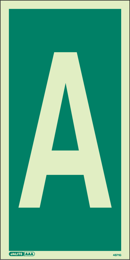 150 x 300mm-Assembly Area Letter A